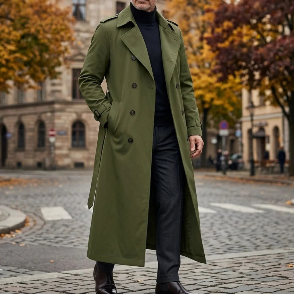 Pardessus Homme Long Ceinturé – CLEVI Paris