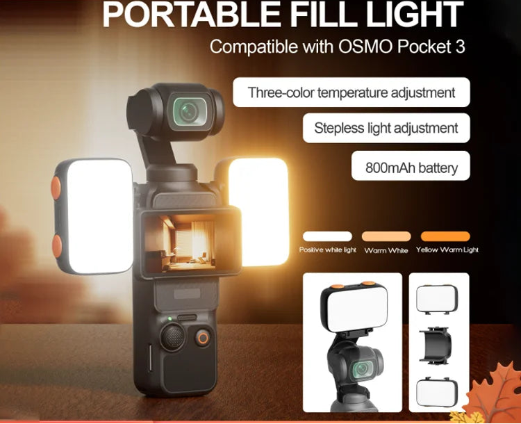 Lampe XJ98-S1 pour DJI Osmo Pocket 3 – CLEVI Paris