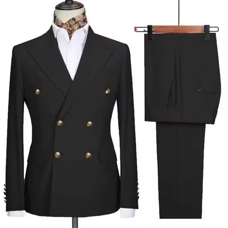 Costume homme 2 pièces, double boutonnage – CLEVI Paris