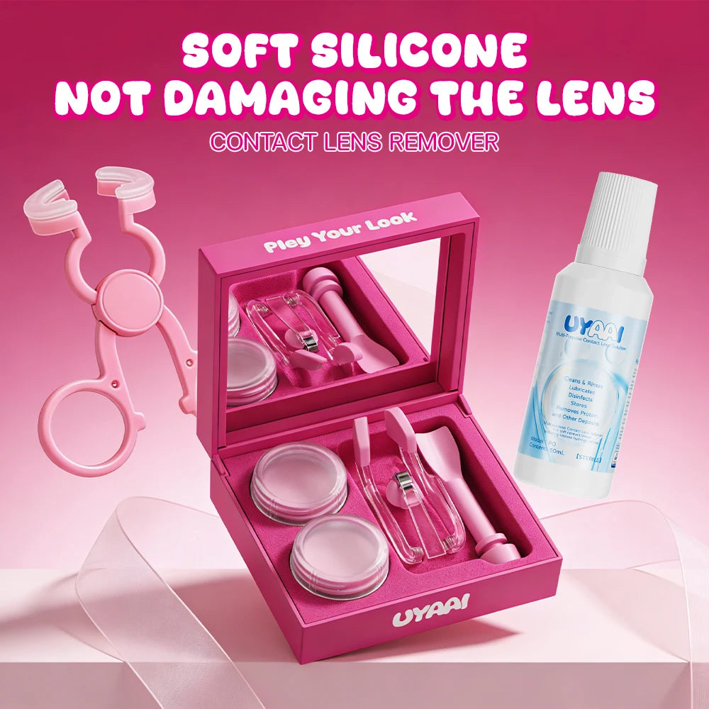 Kit Entretien Lentilles de Contact | Nettoyant, Solution & Accessoires