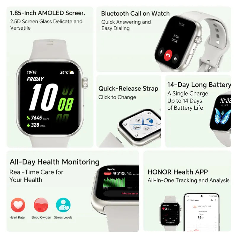 Montre HONOR CHOICE Watch 2i AMOLED – CLEVI Paris