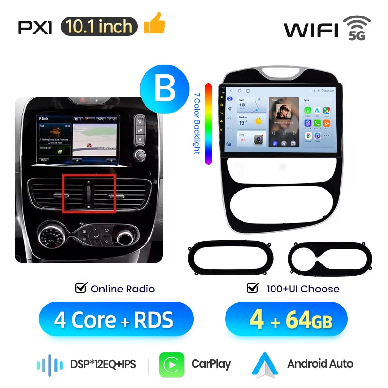 Autoradio AWESAFE Clio 4 CarPlay 2012–2019 – CLEVI Paris