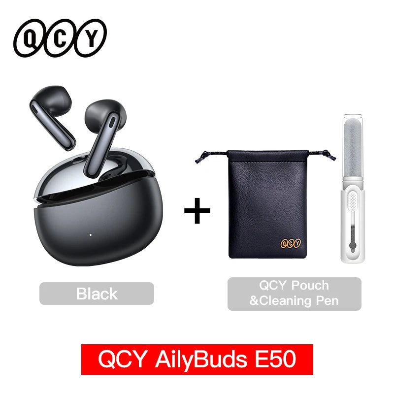 Écouteurs QCY AilyBuds E50 ANC -38dB LDAC Hi-Res 40h – CLEVI Paris
