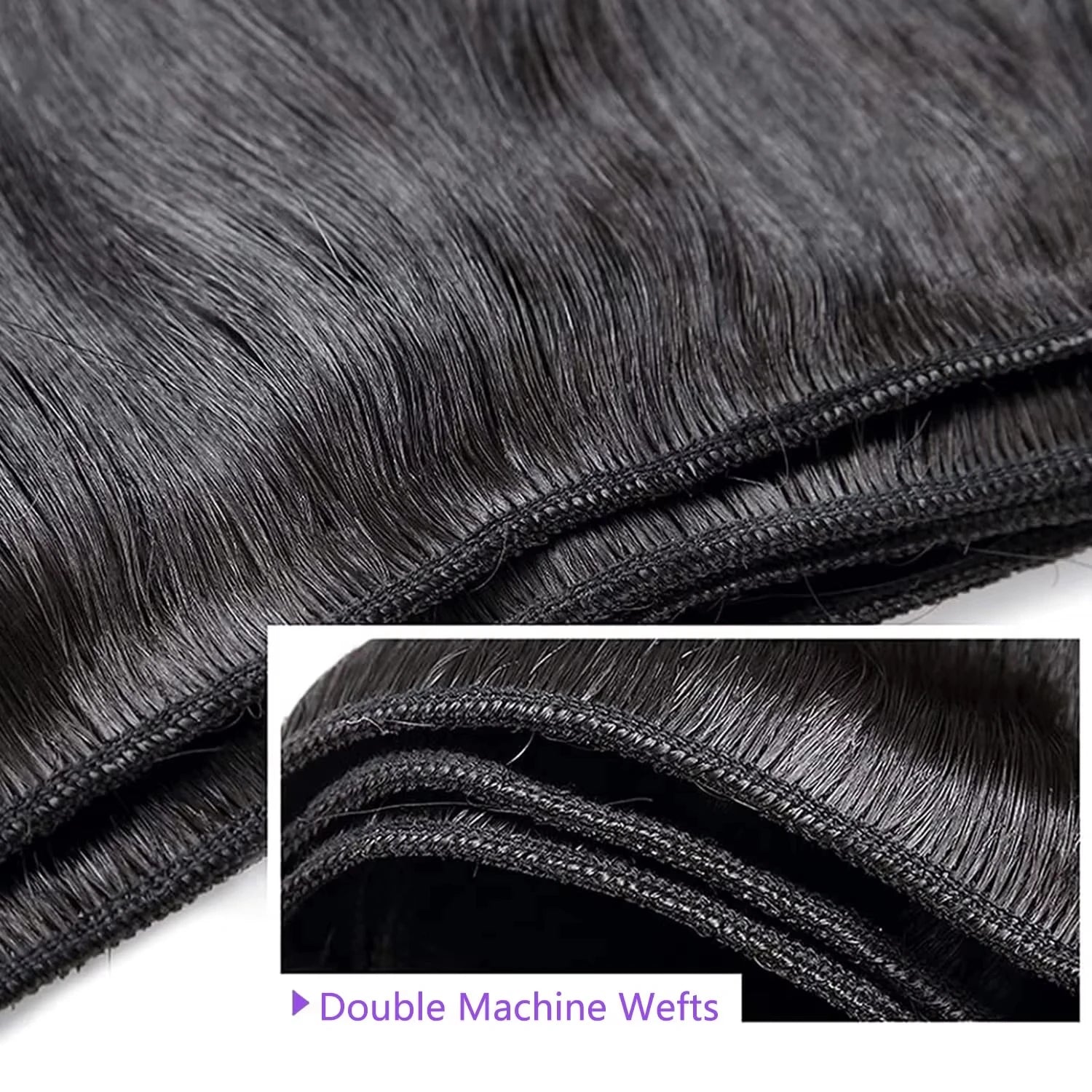 Bundles Cheveux Lisses Humains Brésiliens Virgin & Remy – CLEVI Paris