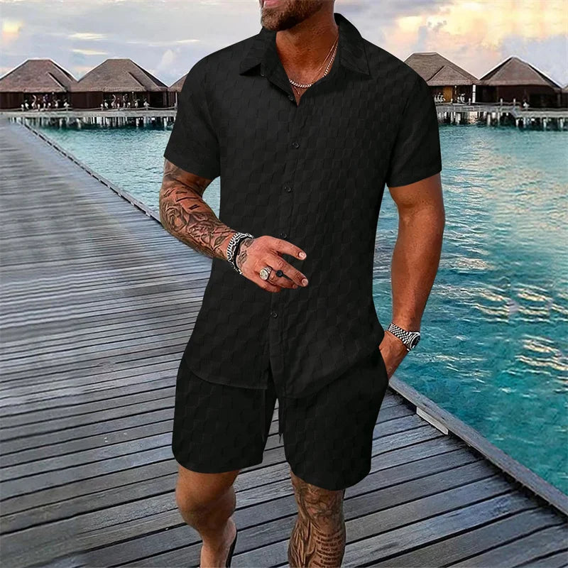 Ensemble homme chemise et bas coordonné – CLEVI Paris