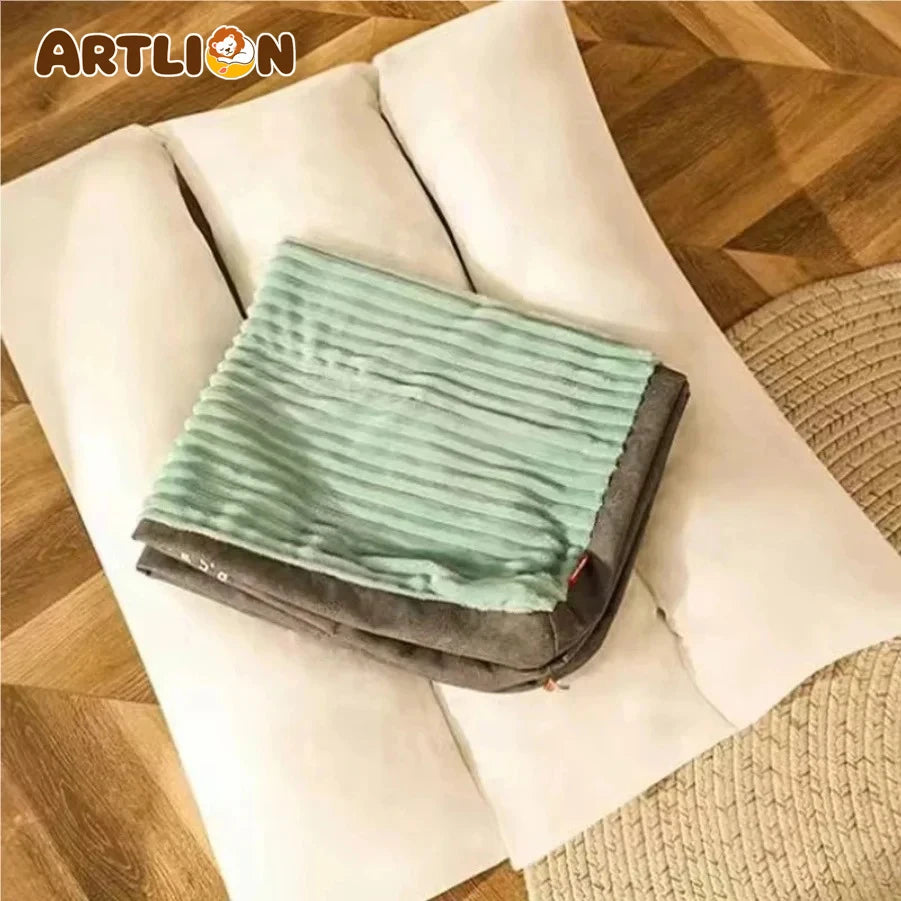 Coussin pour chien en velours côtelé lavable – CLEVI Paris