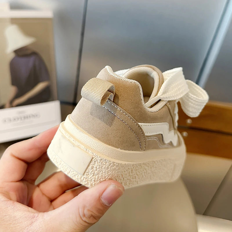 Baskets en toile rayées enfant unisexe – CLEVI Paris