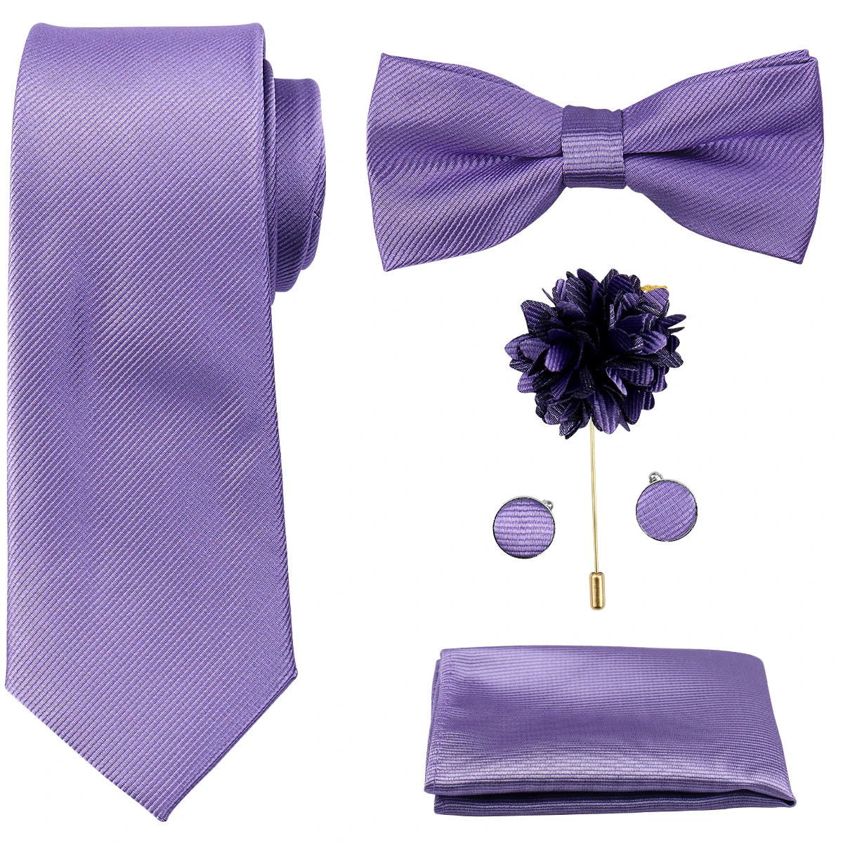 Coffret homme 5 pièces, cravate et nœud papillon – CLEVI Paris