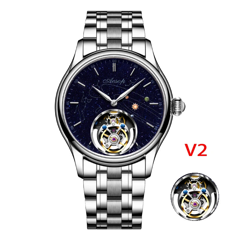 Montre AESOP 7049 mécanique squelette – CLEVI Paris