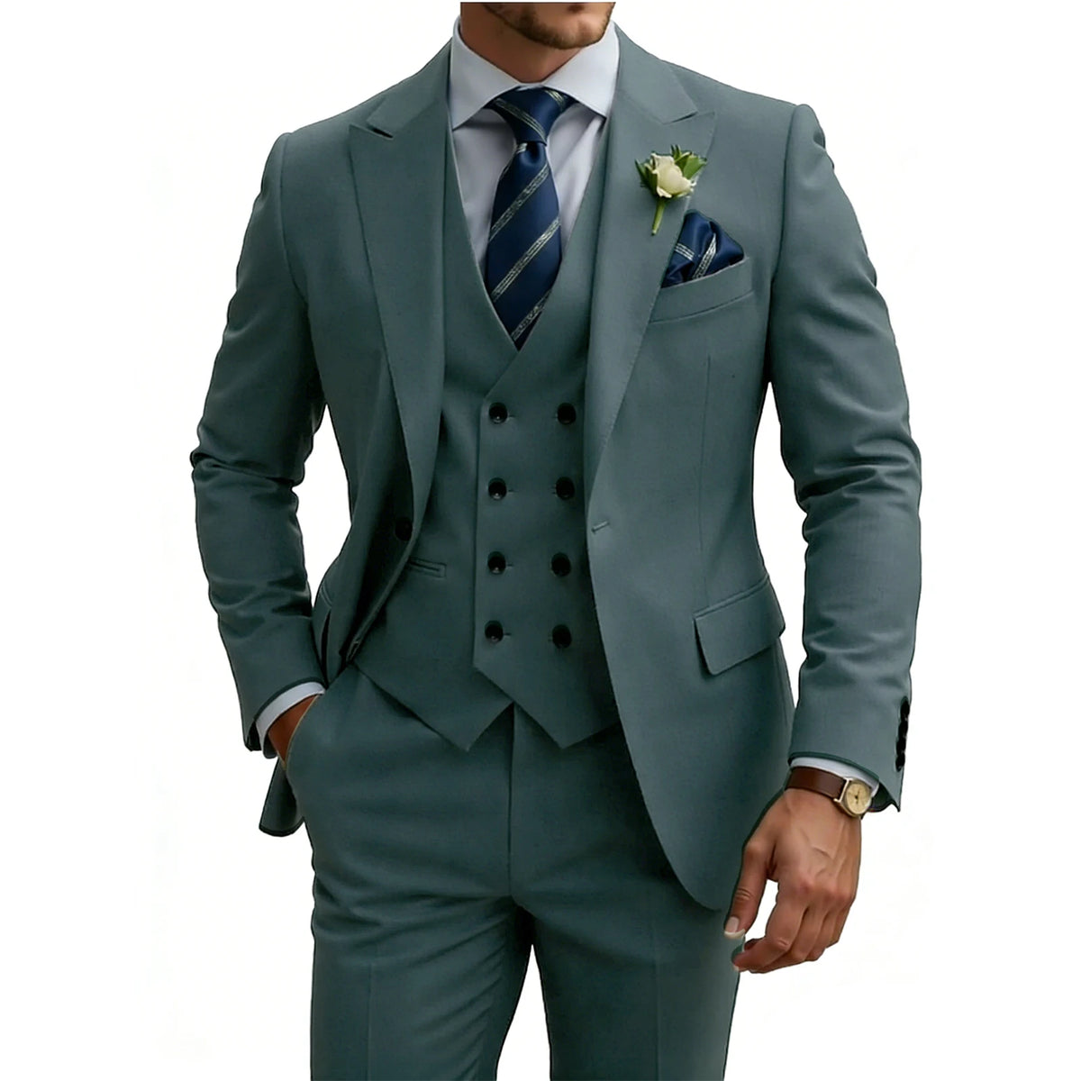 Costume homme 3 pièces, coupe ajustée – CLEVI Paris