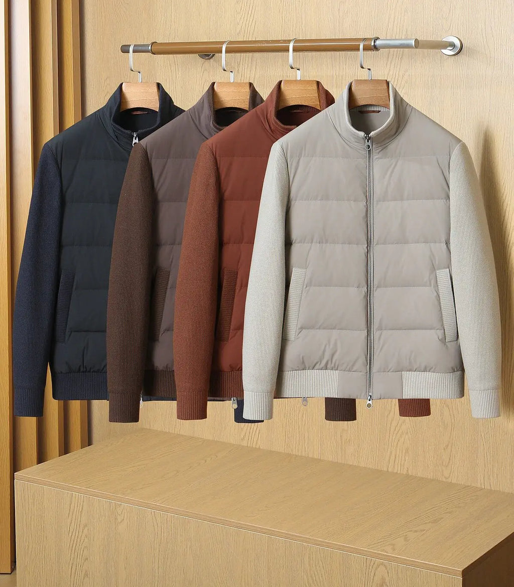 Veste en duvet de canard zippée – CLEVI Paris