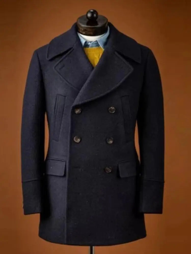 Veste costume homme croisée – Laine – CLEVI Paris