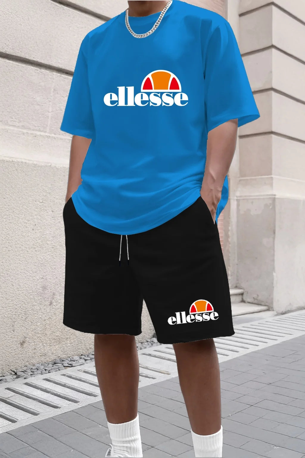 Ensemble 2 Pièces Homme T-shirt Col Rond + Short Été 2026 Casual Outdoor – 11 Coloris, S à XXL – CLEVI Paris
