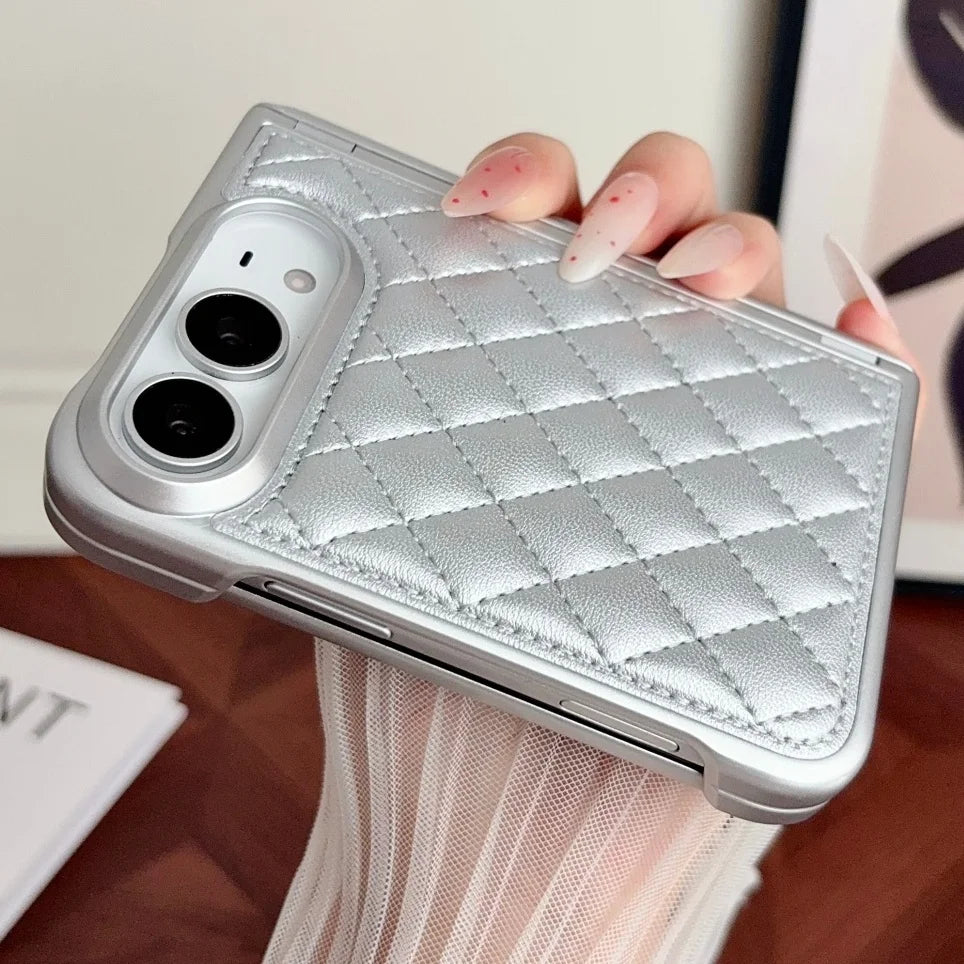 Coque iPhone Duo souple motif losanges – CLEVI Paris