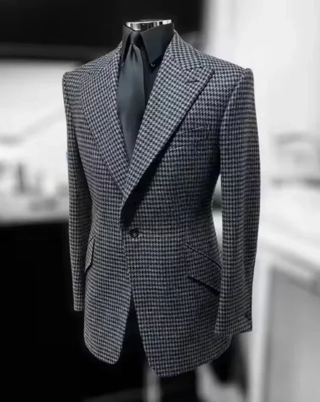 Blazer homme pied-de-poule – CLEVI Paris