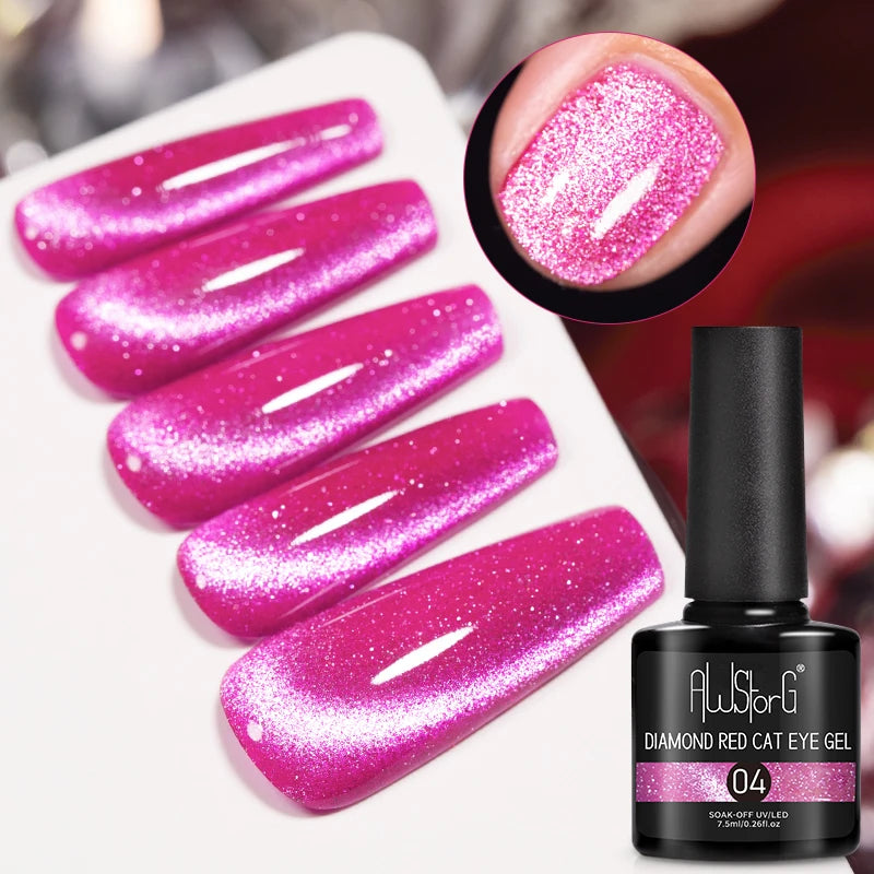 Vernis Gel UV Cat Eye AWStorG 7,5ml Semi-Permanent – CLEVI Paris