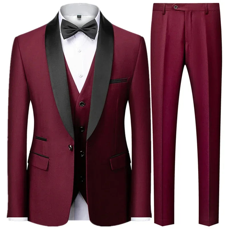 Costume trois pièces homme coupe droite – CLEVI Paris