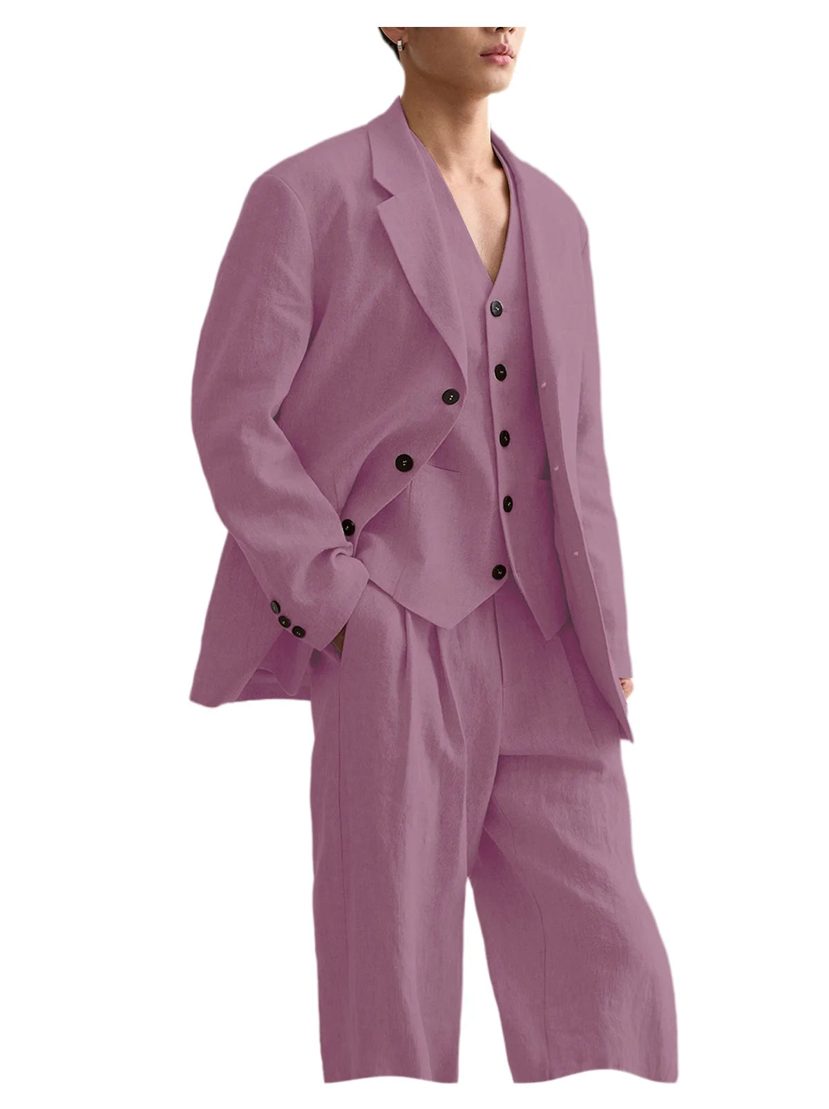 Costume Homme Lin 3 Pièces – CLEVI Paris