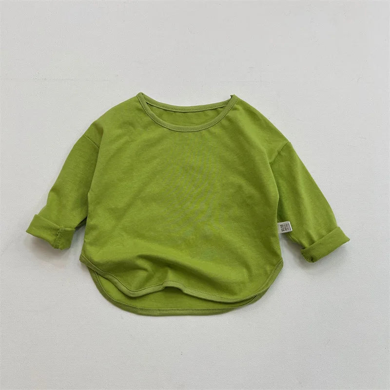 T-shirt enfant coton à manches longues – CLEVI Paris