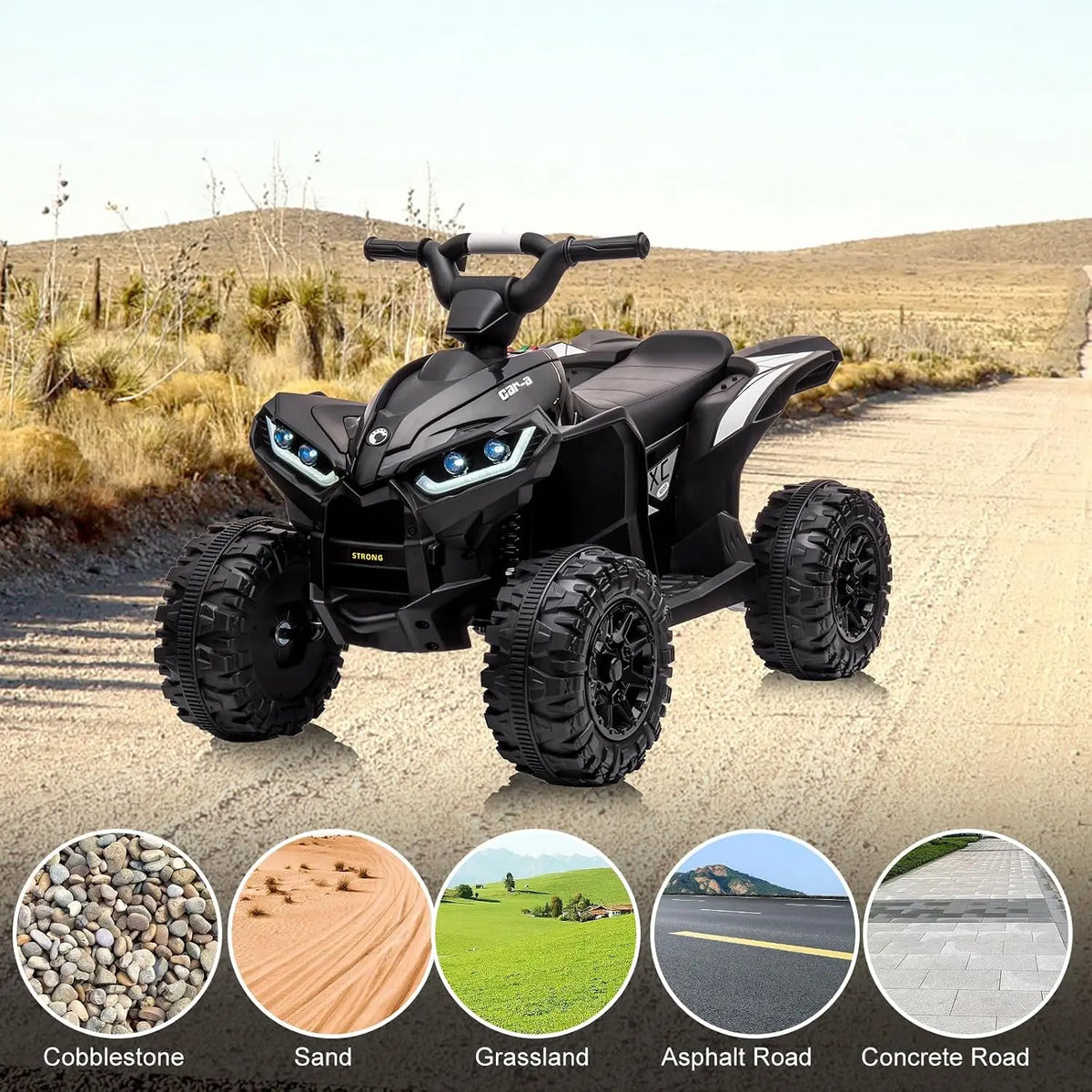 Quad électrique enfant 12 V avec télécommande – CLEVI Paris