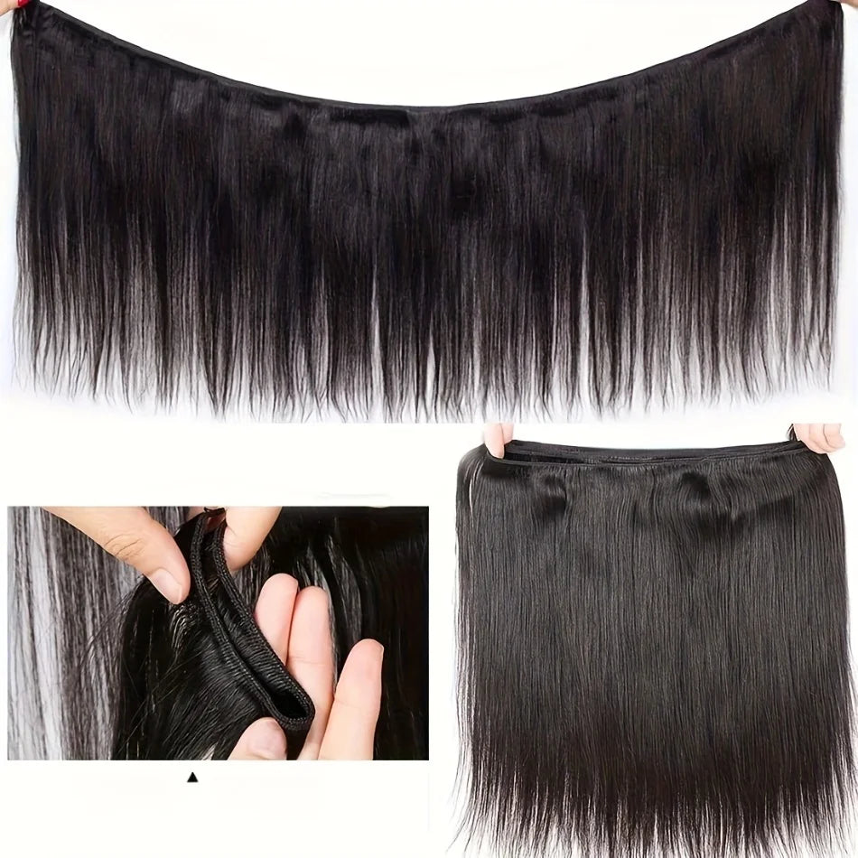 Extensions Straight Cheveux Brésiliens Remy Hair – Bundles 1/3/4 Pcs – CLEVI Paris