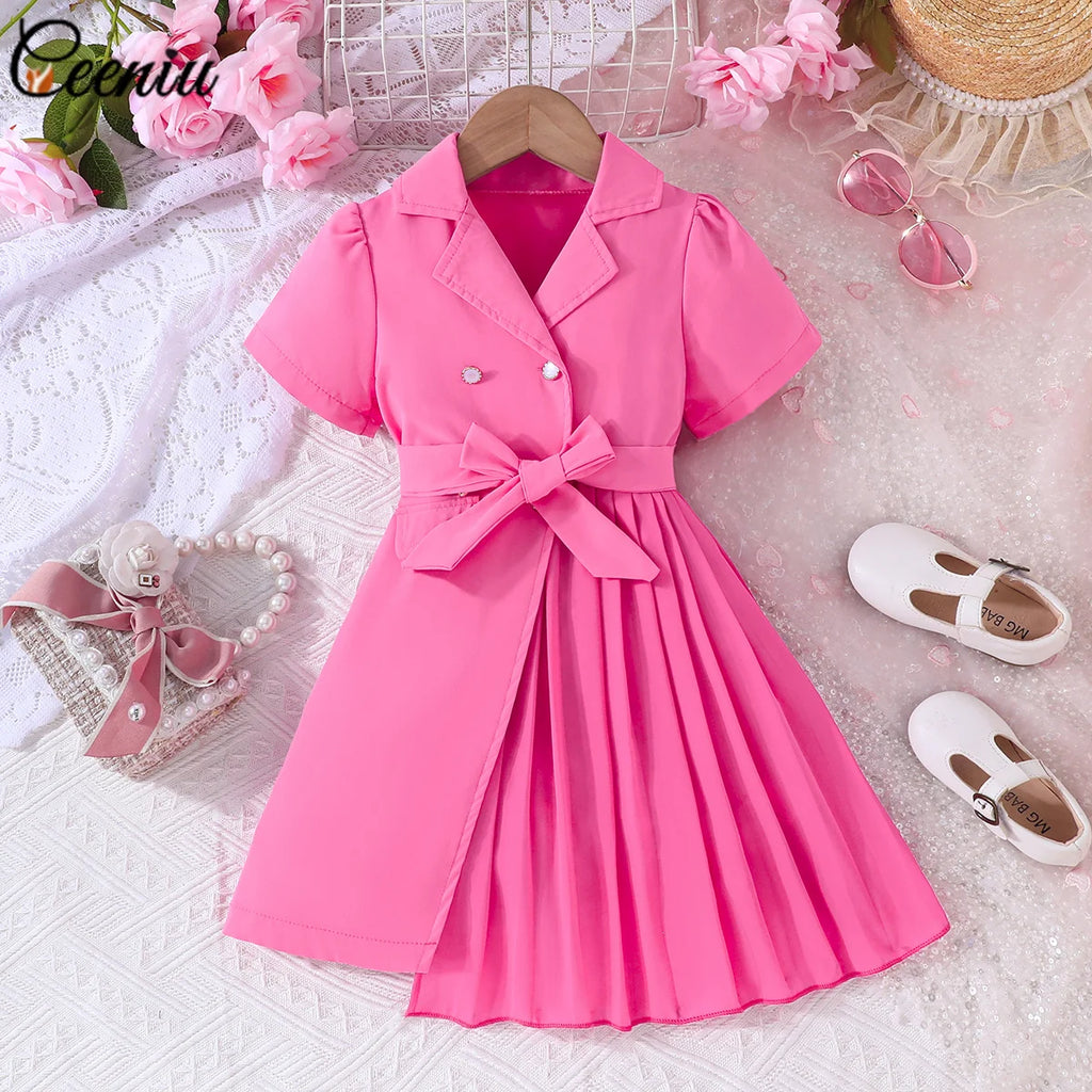 Robe blazer fille à revers – CLEVI Paris