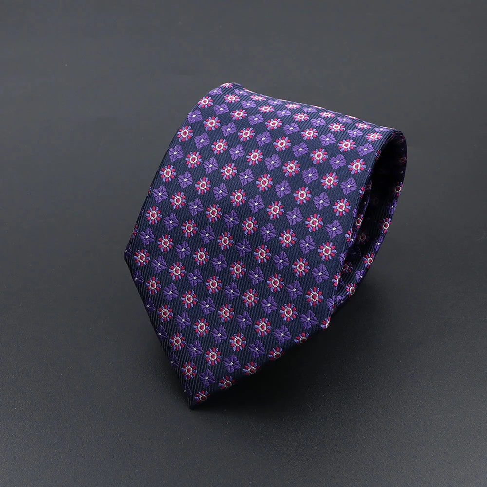 Cravate homme rayée motif paisley 145 cm – CLEVI Paris