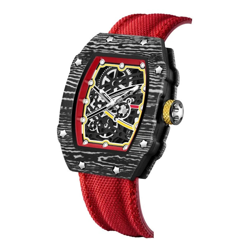 STARPERISH Montre Automatique Japonais Homme Tonneau Ultra-Fin Nylon Lumineux – CLEVI Paris