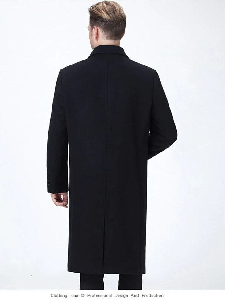 Manteau long homme en cachemire et laine – CLEVI Paris