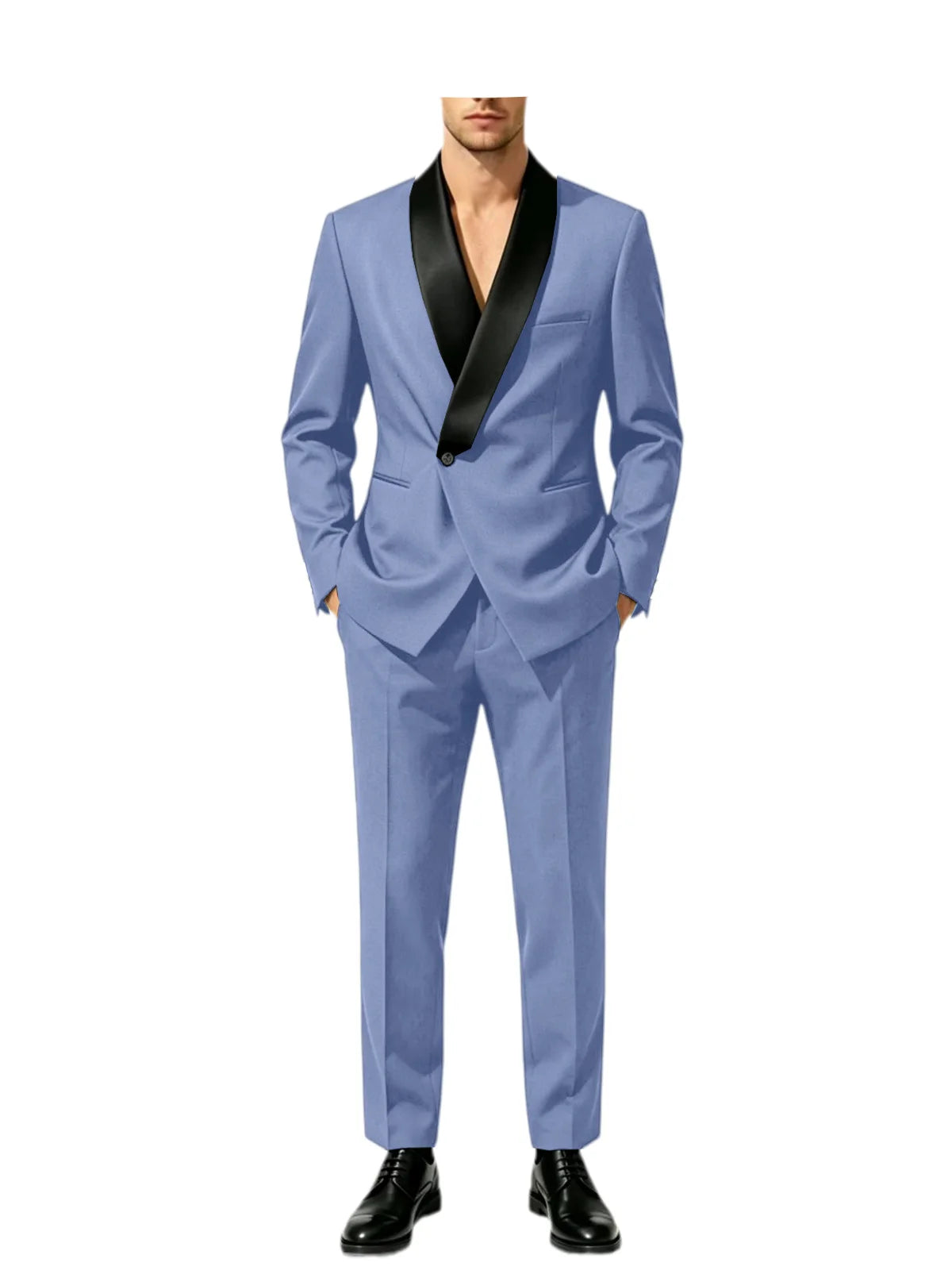 Smoking homme 2 pièces à revers châle – CLEVI Paris