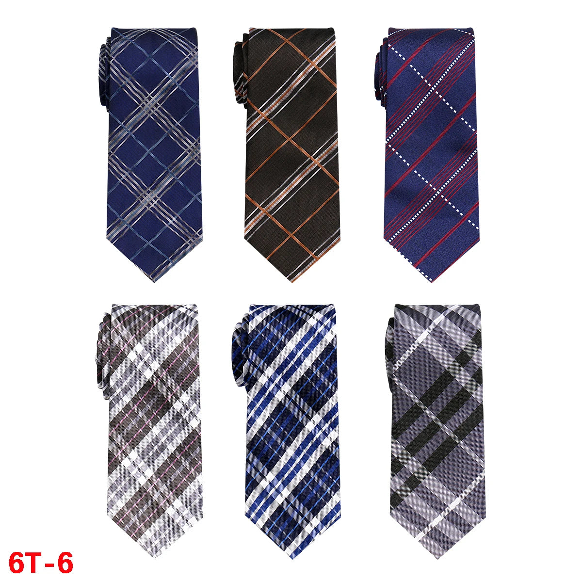 Lot de 6 cravates homme jacquard – CLEVI Paris