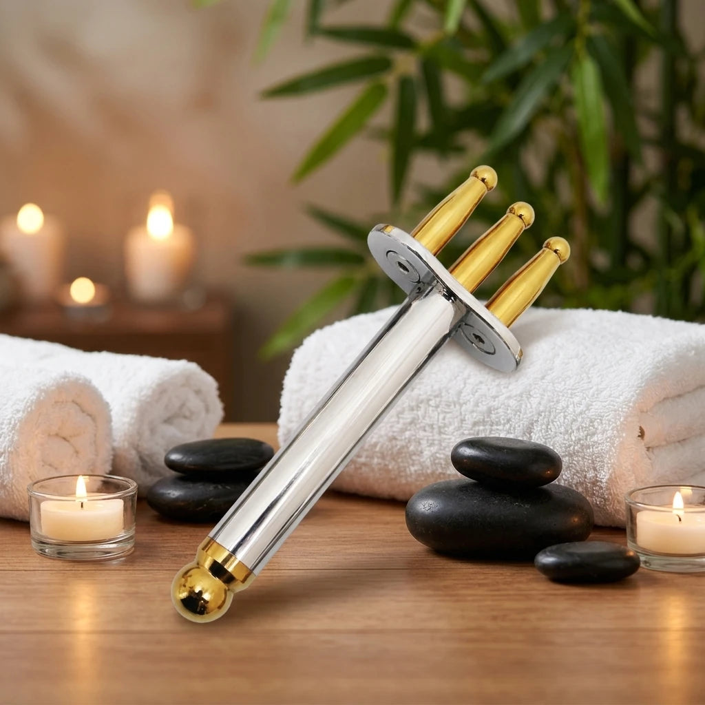 Bâton de massage manuel en alliage de titane – CLEVI Paris
