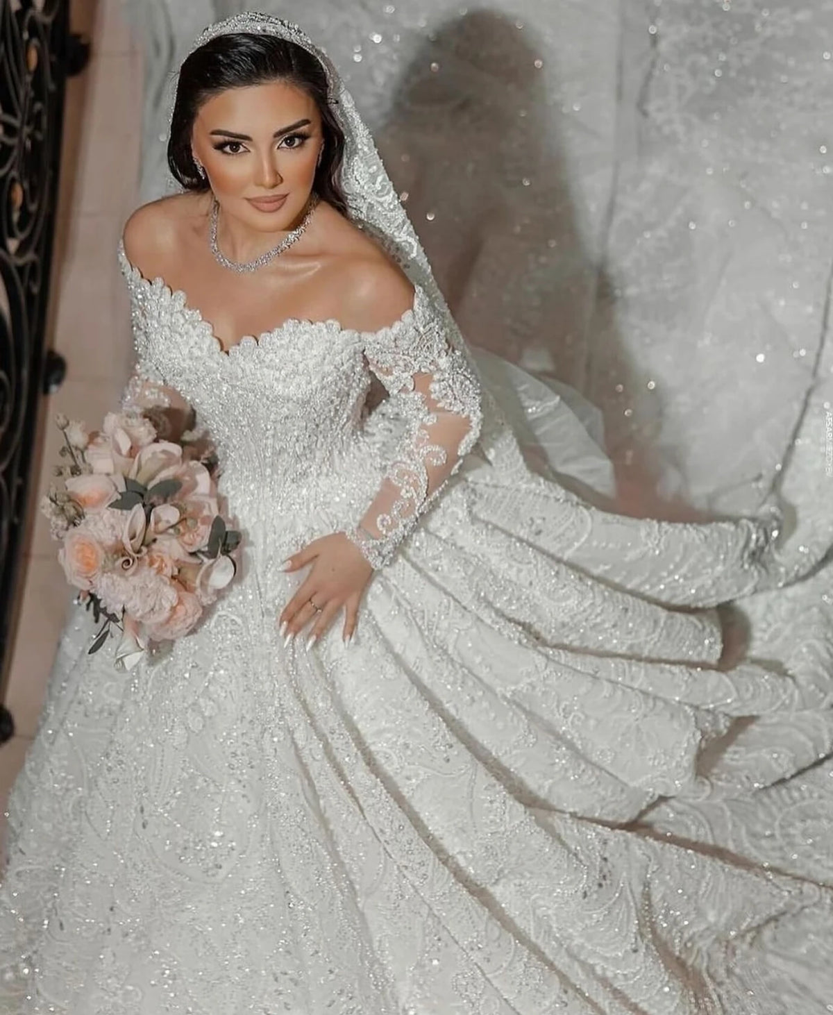 Robe de mariée princesse en tulle – CLEVI Paris