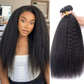 Mèches Kinky Straight Cheveux Humains Malaysia Remy 1/3/4 Bundles – CLEVI Paris