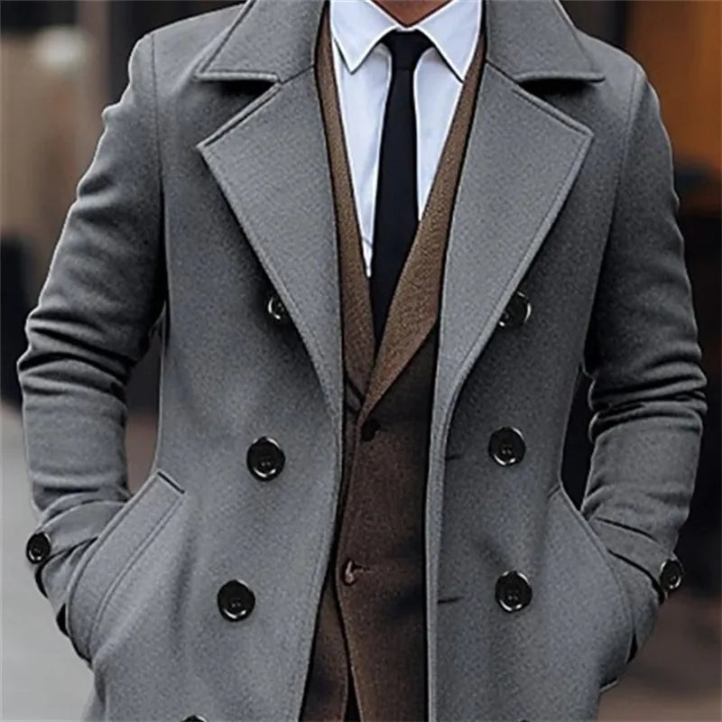 Manteau croisé homme – CLEVI Paris