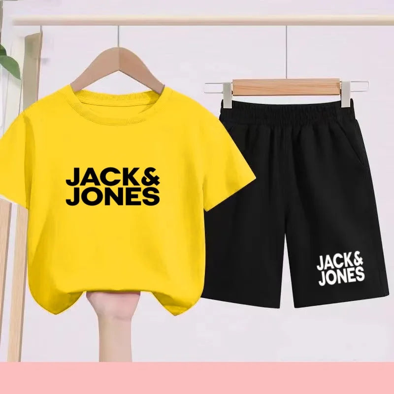 Ensemble enfant imprimé T-shirt et short – CLEVI Paris