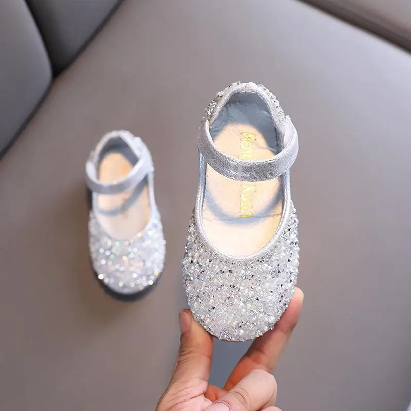 Chaussures fille à nœud, perles et strass – CLEVI Paris
