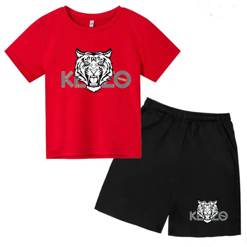 Ensemble enfant T-shirt imprimé et short – CLEVI Paris