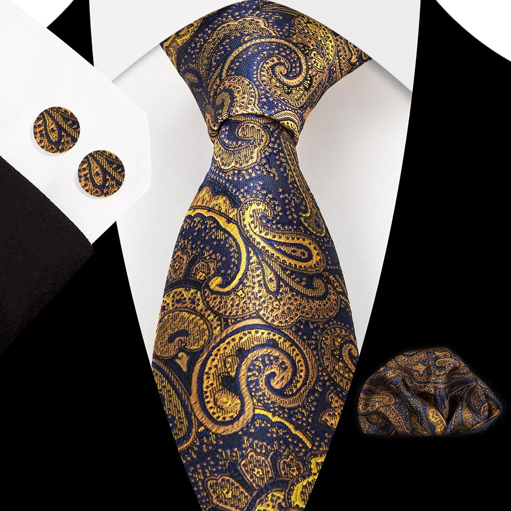 Ensemble Cravate Soie Paisley Homme – CLEVI