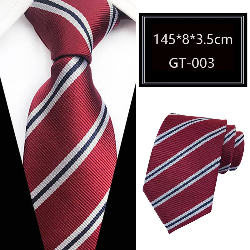 Cravate homme rayée en jacquard – CLEVI Paris