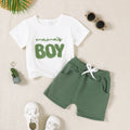 Ensemble bébé garçon Mom’s Boy haut et short – CLEVI Paris