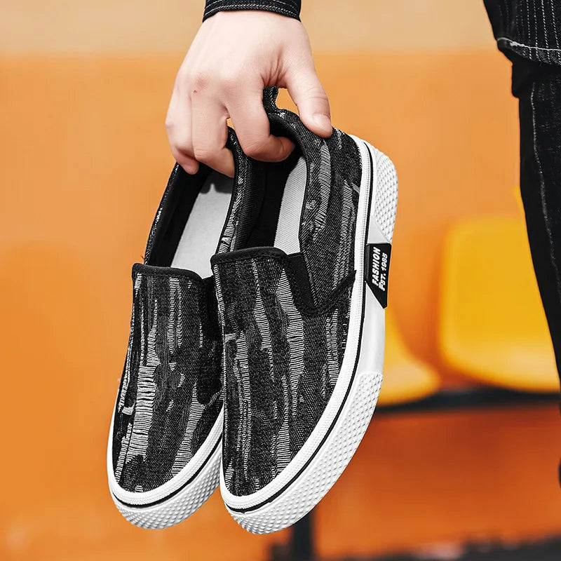 Mocassins homme en toile – CLEVI Paris