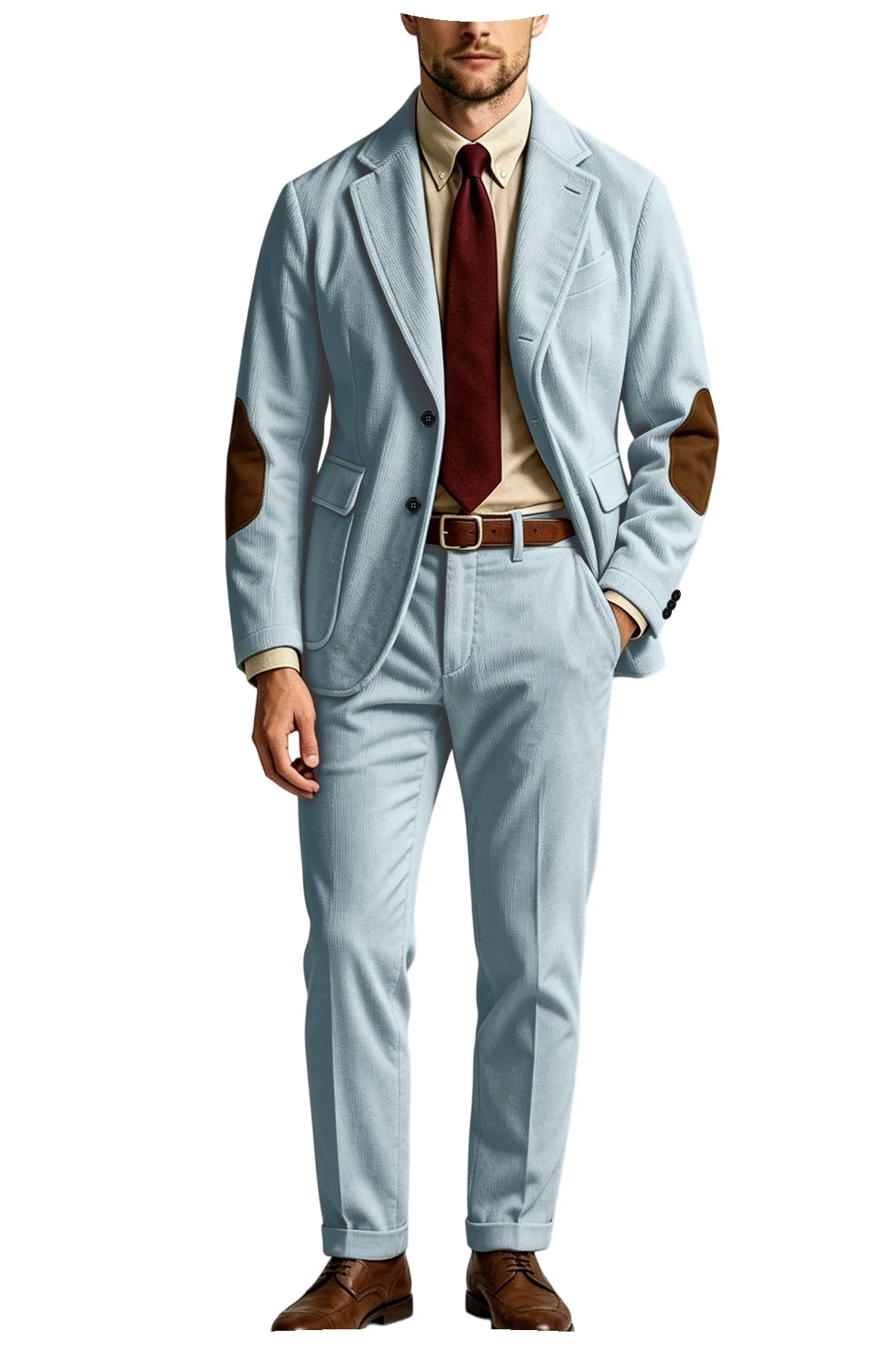 Costume homme 2 pièces en velours côtelé – CLEVI Paris