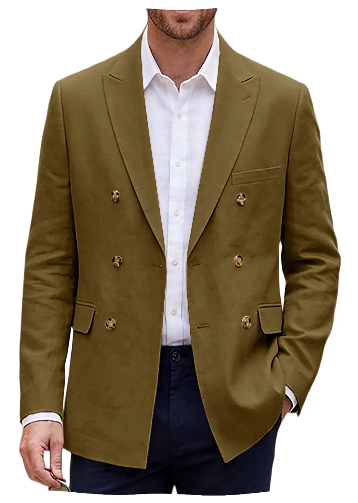 Blazer lin homme coupe slim – CLEVI Paris