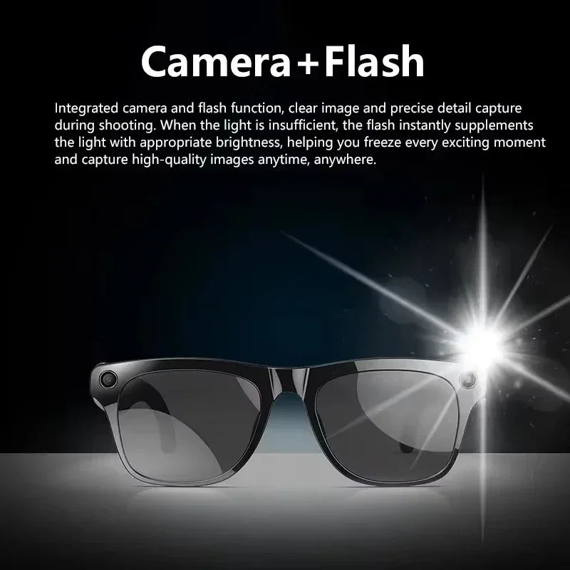 Lunettes Connectées Lenovo D11 IA Caméra HD Bluetooth Appels Musique Traduction Tactile 60g – CLEVI Paris