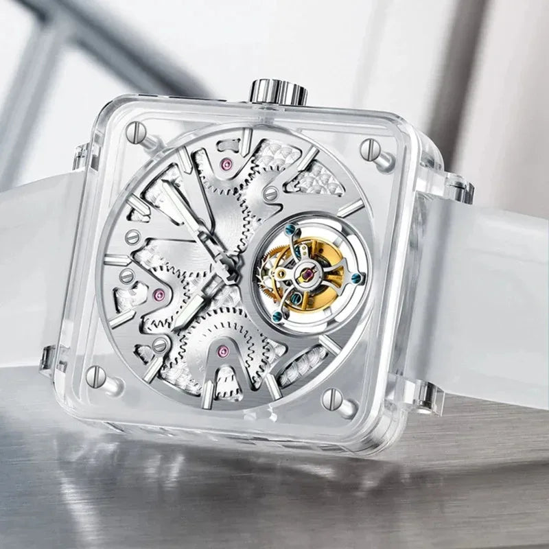 Montre Homme Tourbillon Volant Double Face Aesop – CLEVI Paris