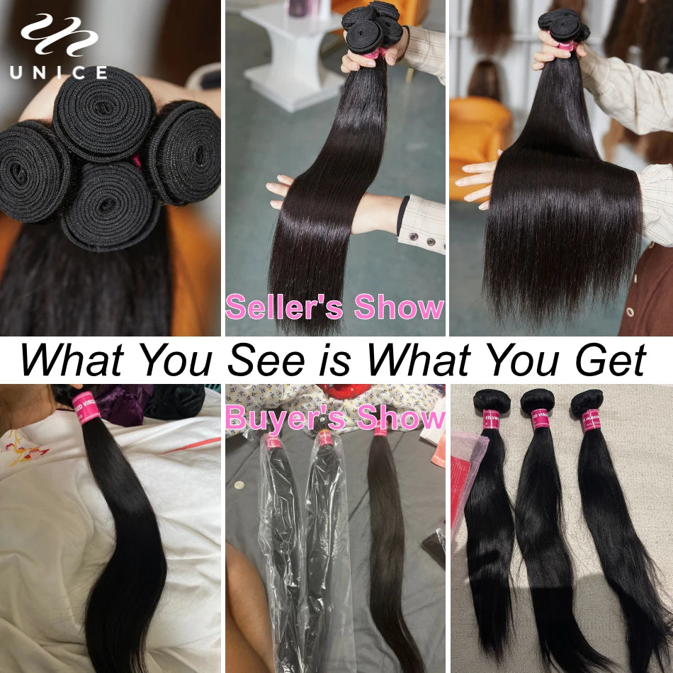 Extensions Cheveux Humains Straight Brésiliennes 100% Remy Hair 1/3/4 Mèches 8-30 Pouces Couleur Naturelle – CLEVI Paris