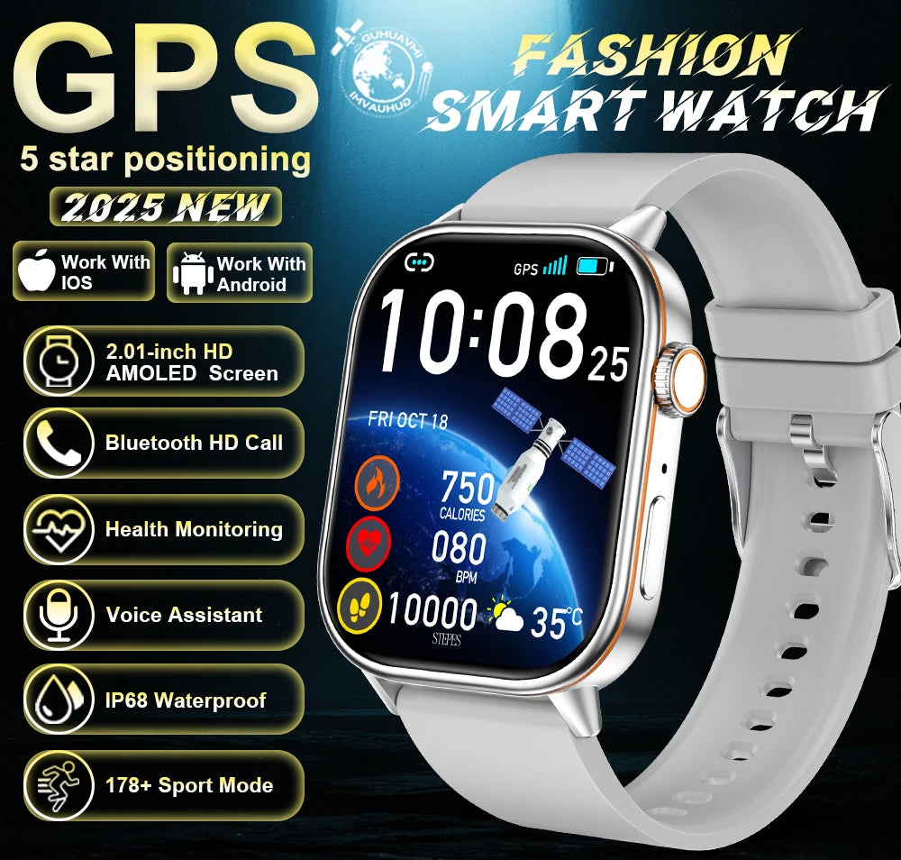 Montre connectée GUHUAVMI AMOLED 2,01 pouces – CLEVI Paris