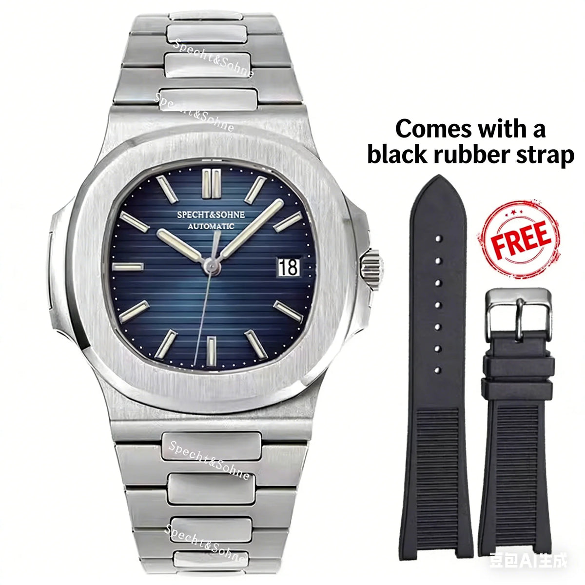 Montre Automatique Homme Specht & Söhne 40MM Acier Verre Saphir 50M – CLEVI Paris