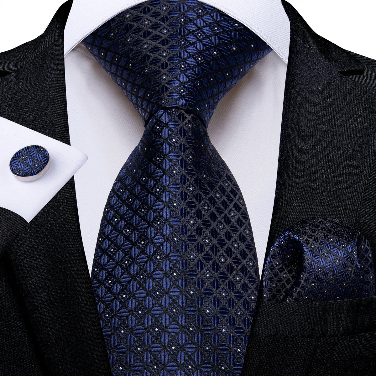 Coffret cravate homme paisley, pochette et boutons – CLEVI Paris